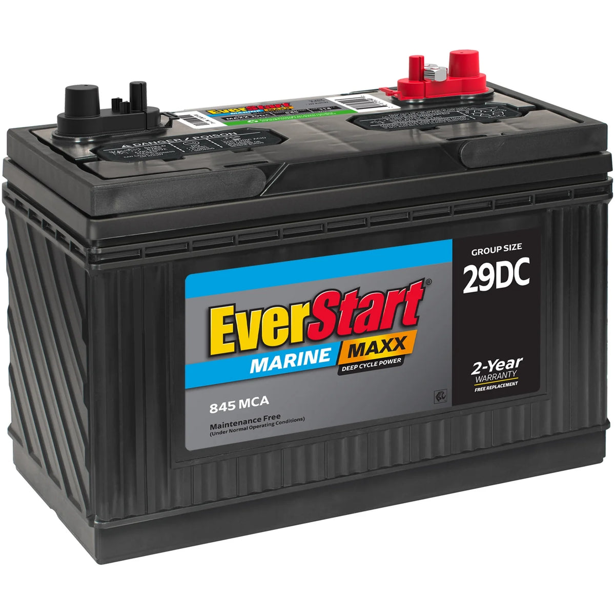 Everstart Maxx Marine Battery, Group Size 29DC 12 Volt, 845 Cca*